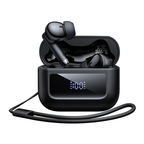 Mcdodo B04 Series  PC + ABS Portable Digital Display TWS Earbuds  24H Charging Case(Black)