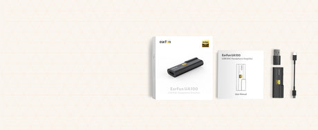 EarFun Portable USB Decoding Headphone Amplifier Made With Alloy(Black)