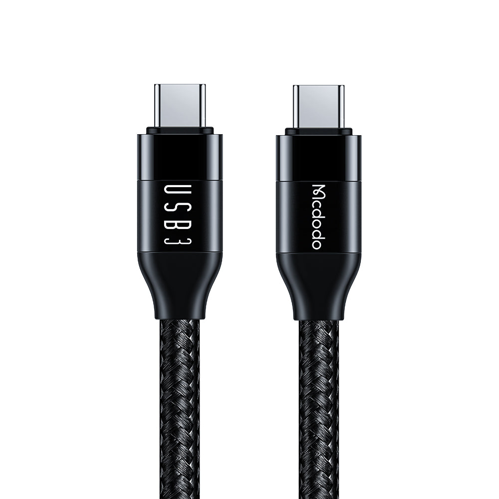 Mcdodo Alloy/Nylon 100W USB 3 C to C Cable 1.2m Compatible With Mobile Device, Macbook( Black)