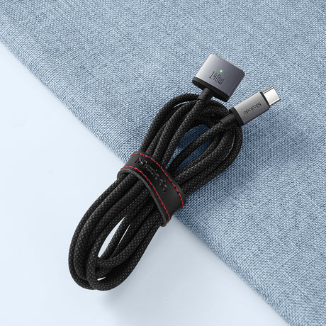 Mcdodo 140W USB-C to MagSafe 3 Magnetic Cable with LED Indicator Light, 2m (Black)