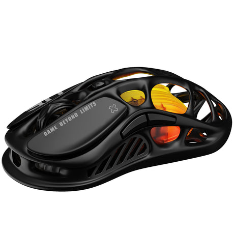 Gravastar Mercury M2 Pro Gaming Mouse Lightweight TUROSPEED Wireless Technology, 5 Programmable Buttons, 5 Dynamic Lightsync RGB Modes(Black)